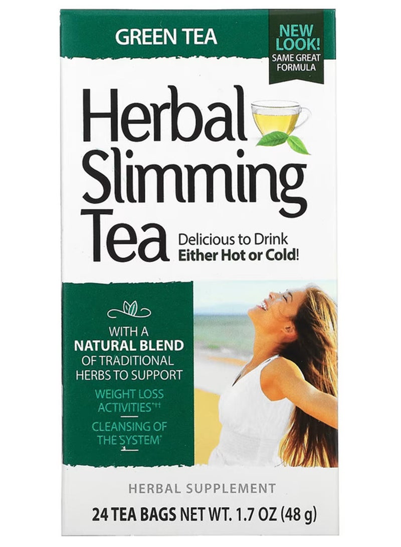 21st Century Herbal Slimming Green Tea 24 Tea Bags (48 G) - Image 1